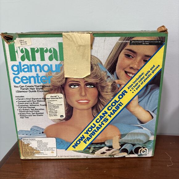 Farrah's Glamour Center 1977 Mego "Beauty Head" Vintage Farrah Fawcett AS SHOWN - Picture 8 of 13